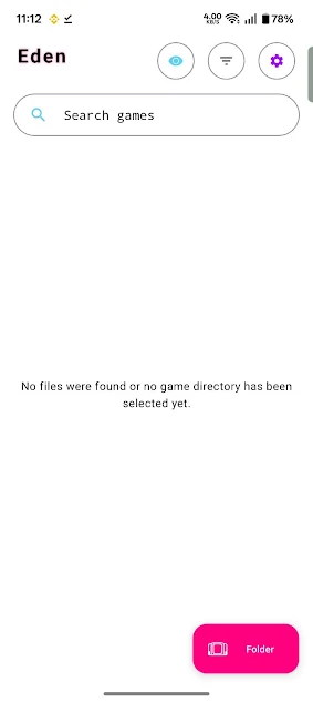 Screenshot of Eden Emulator App